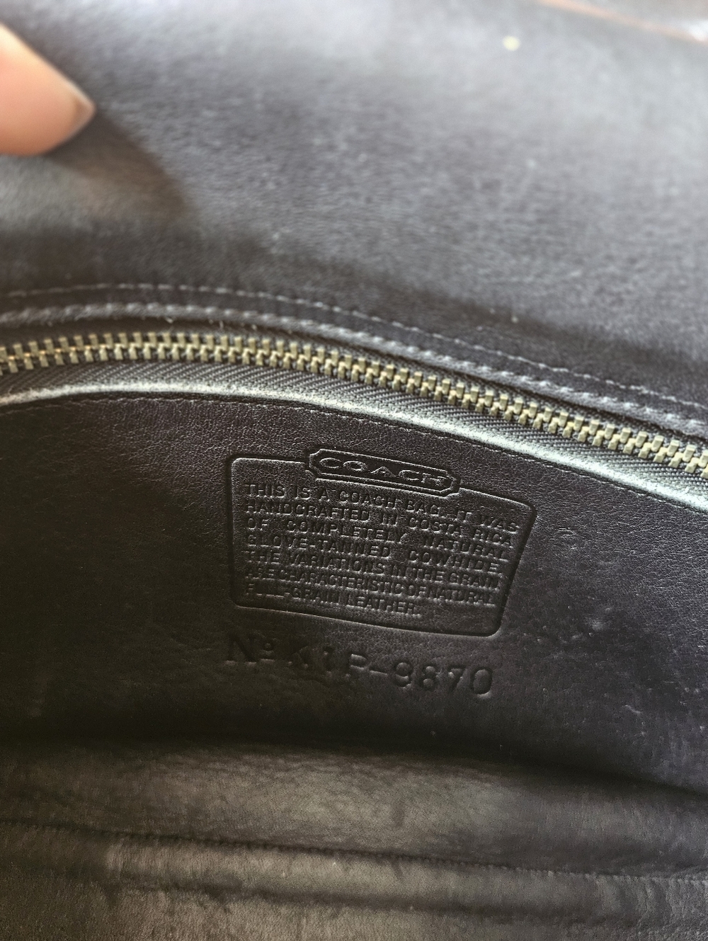 Coach Vintage Court Bag In Black - Picture 9 of 9